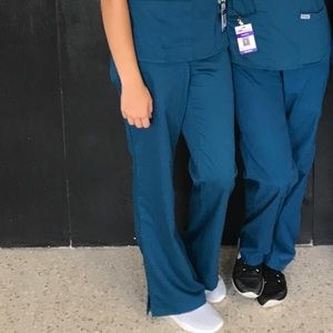 Grey’ Anatomy Caribbean Blue scrub pants